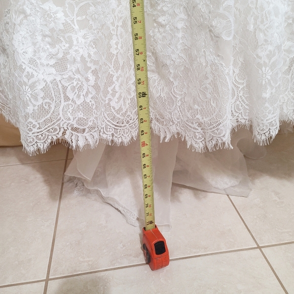 Pronovias | The Orion Lace Wedding Dress Off White Crystal NEW Size 18 - Picture 16 of 16